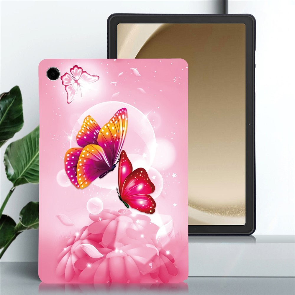 For-Samsung-Galaxy-Tab-A11+-Case-Pattern-Printing-Slim-Soft-TPU-Tablet-Cover-Pink-Butterfly