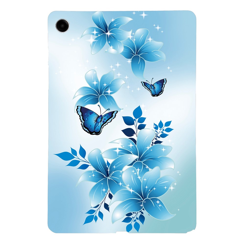 For-Samsung-Galaxy-Tab-A11+-Case-Pattern-Printing-Slim-Soft-TPU-Tablet-Cover-Blue-Butterfly