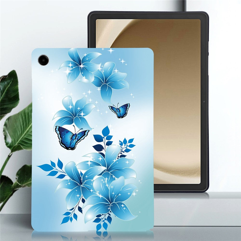 For-Samsung-Galaxy-Tab-A11+-Case-Pattern-Printing-Slim-Soft-TPU-Tablet-Cover-Blue-Butterfly