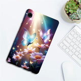 For-Samsung-Galaxy-Tab-A11-/-A9-Case-Pattern-Printing-Slim-Soft-TPU-Tablet-Cover-Butterfly-Floral