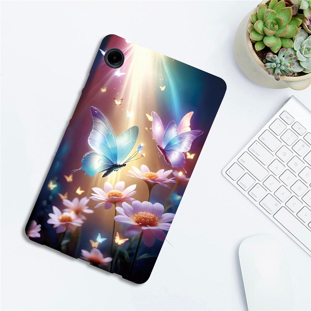For-Samsung-Galaxy-Tab-A11-/-A9-Case-Pattern-Printing-Slim-Soft-TPU-Tablet-Cover-Butterfly-Floral