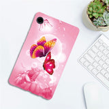 For-Samsung-Galaxy-Tab-A11-/-A9-Case-Pattern-Printing-Slim-Soft-TPU-Tablet-Cover-Pink-Butterfly