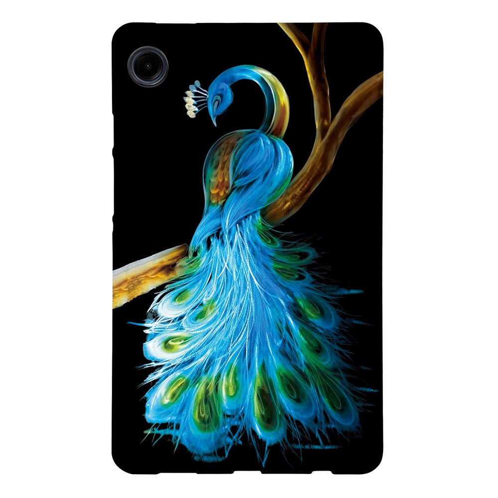 For-Samsung-Galaxy-Tab-A11-/-A9-Case-Pattern-Printing-Slim-Soft-TPU-Tablet-Cover-Peacock