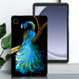 For-Samsung-Galaxy-Tab-A11-/-A9-Case-Pattern-Printing-Slim-Soft-TPU-Tablet-Cover-Peacock