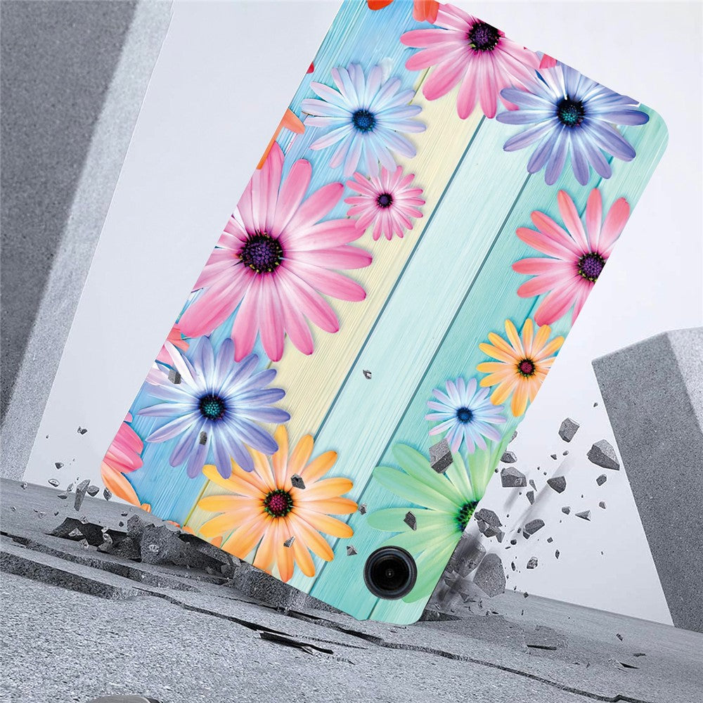 For-Samsung-Galaxy-Tab-A11-/-A9-Case-Pattern-Printing-Slim-Soft-TPU-Tablet-Cover-Sunflower