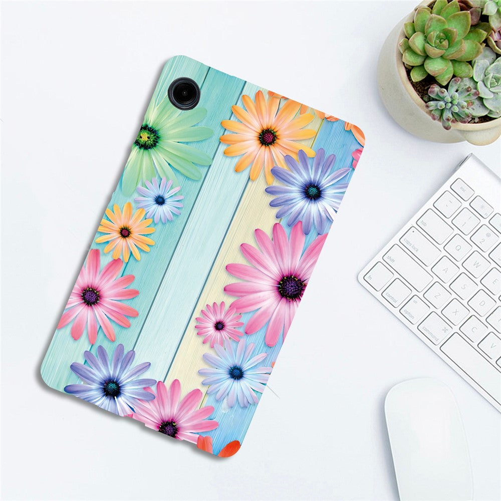 For-Samsung-Galaxy-Tab-A11-/-A9-Case-Pattern-Printing-Slim-Soft-TPU-Tablet-Cover-Sunflower