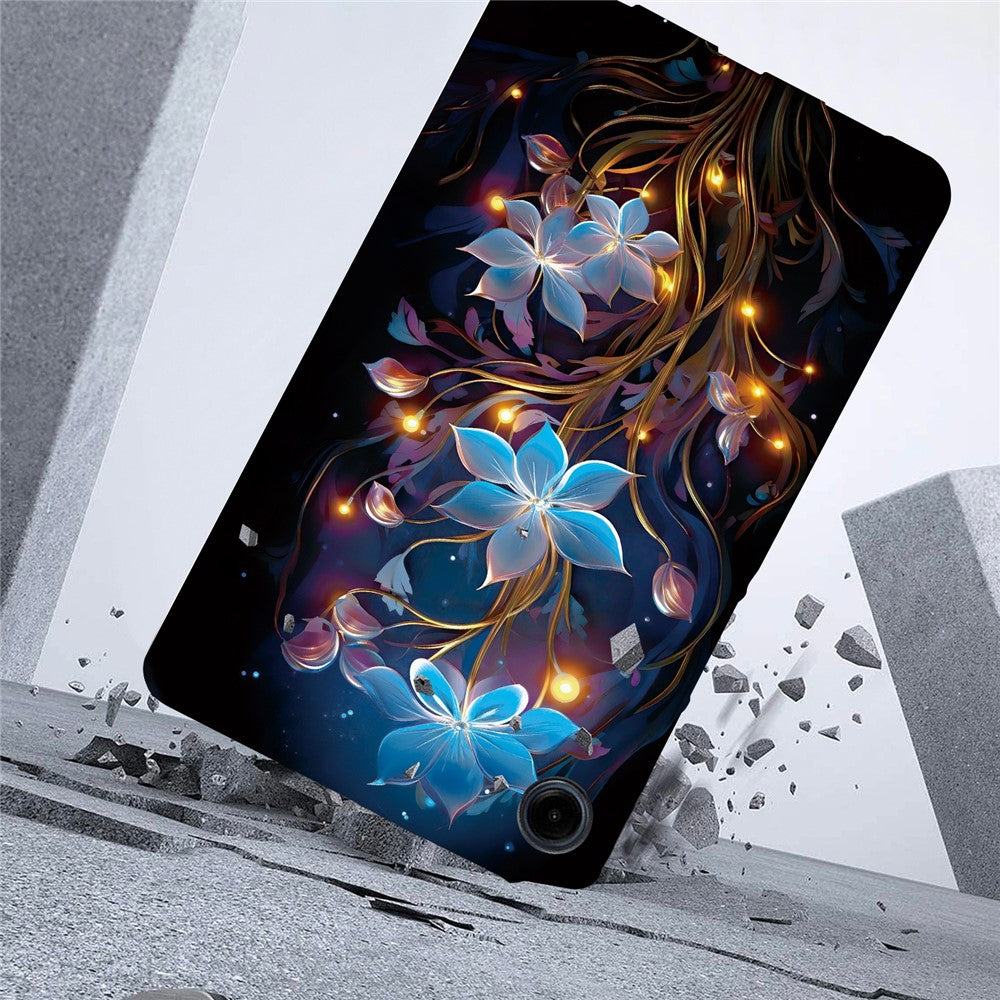 For-Samsung-Galaxy-Tab-A11-/-A9-Case-Pattern-Printing-Slim-Soft-TPU-Tablet-Cover-Small-Lantern-Flower