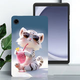 For-Samsung-Galaxy-Tab-A11-/-A9-Case-Pattern-Printing-Slim-Soft-TPU-Tablet-Cover-Cartoon-Tiger