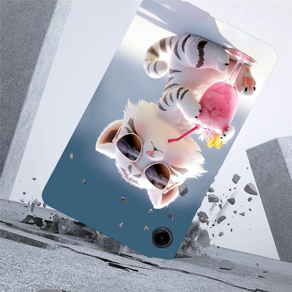 For-Samsung-Galaxy-Tab-A11-/-A9-Case-Pattern-Printing-Slim-Soft-TPU-Tablet-Cover-Cartoon-Tiger