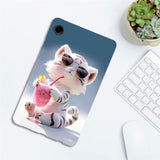 For-Samsung-Galaxy-Tab-A11-/-A9-Case-Pattern-Printing-Slim-Soft-TPU-Tablet-Cover-Cartoon-Tiger