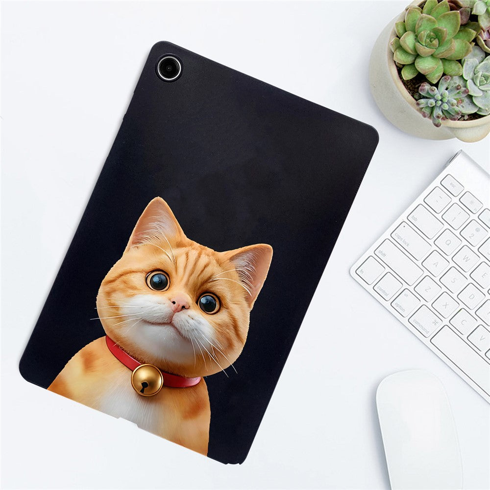 For-Samsung-Galaxy-Tab-A11+-Case-Pattern-Printing-Slim-TPU-Tablet-Protective-Cover-Shorthair-Cat