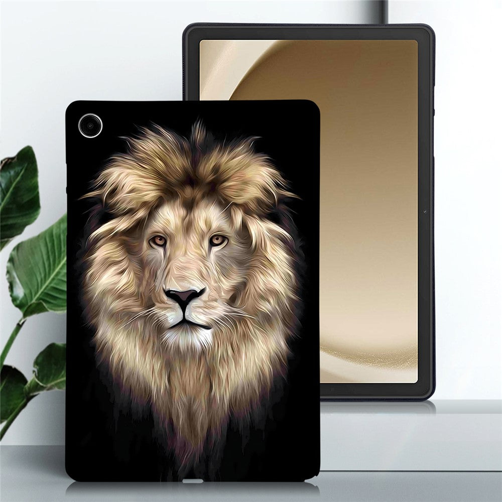 For-Samsung-Galaxy-Tab-A11+-TPU-Case-Pattern-Printing-Slim-Tablet-Protective-Cover-Lion