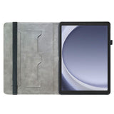 For-Samsung-Galaxy-Tab-A11-/-A9-Leather-Case-Pattern-Printed-Stand-Tablet-Cover-with-Card-Slots-Black-Orchid