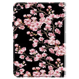 For-Samsung-Galaxy-Tab-A11+-Leather-Case-Pattern-Printed-Stand-Tablet-Cover-with-Card-Slots-Plum-Blossom