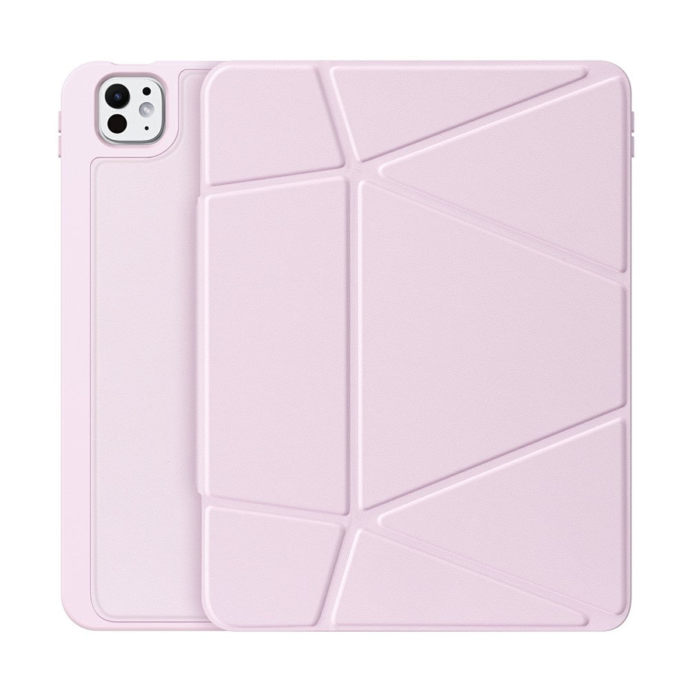 DUX-DUCIS-Vers-Series-For-iPad-Pro-11-(2024)-Tablet-Case-Multi-function-Folding-Stand-Leather-Cover-Pink