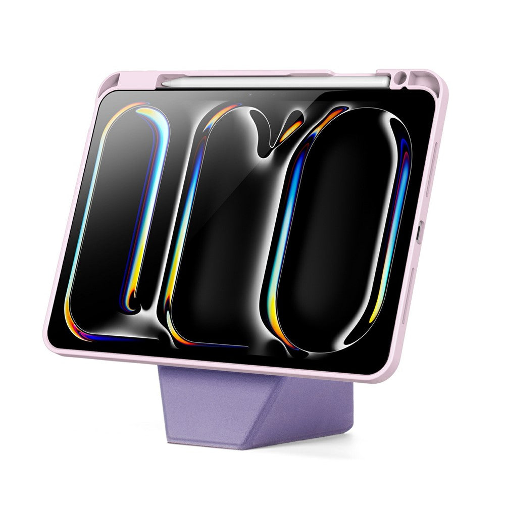 DUX-DUCIS-Vers-Series-For-iPad-Pro-11-(2024)-Tablet-Case-Multi-function-Folding-Stand-Leather-Cover-Pink