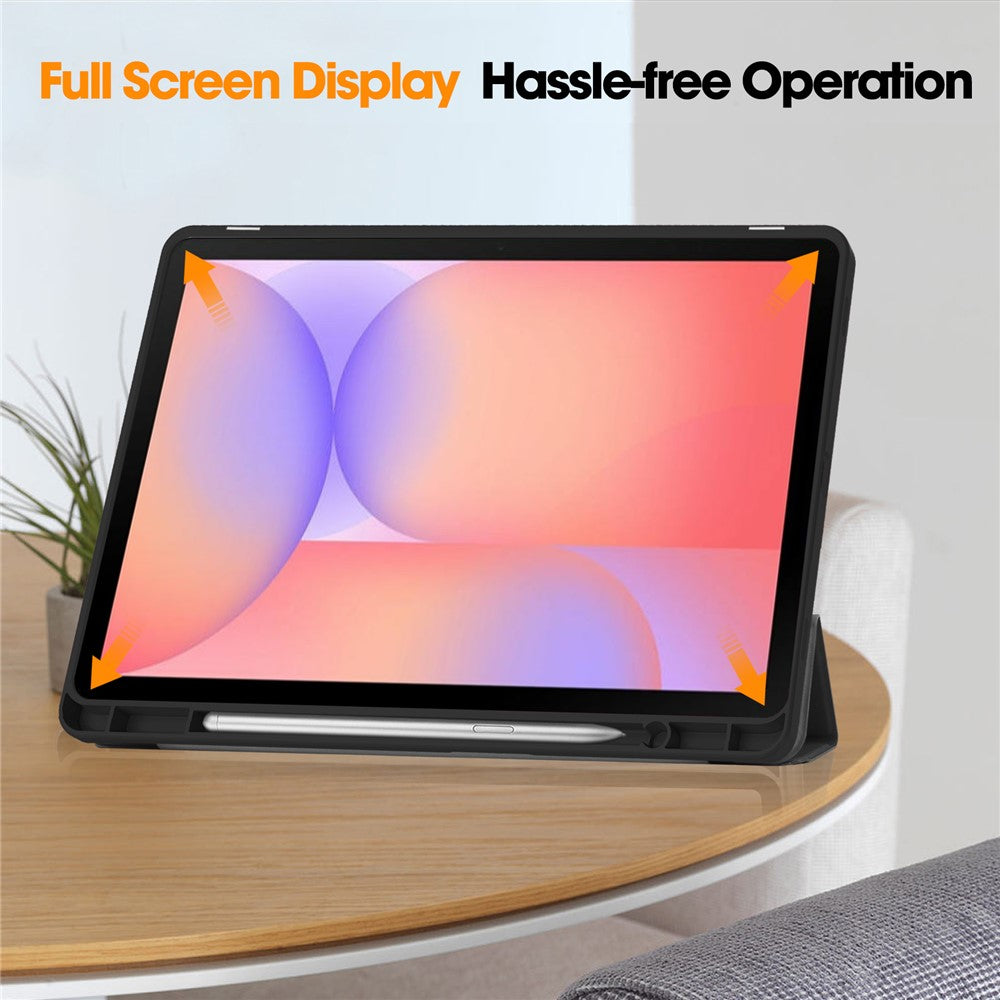 For-Samsung-Galaxy-Tab-S10-Lite-Stand-Case-Shock-Absorbent-Leather-Tablet-Cover-with-Pen-Slot-Black