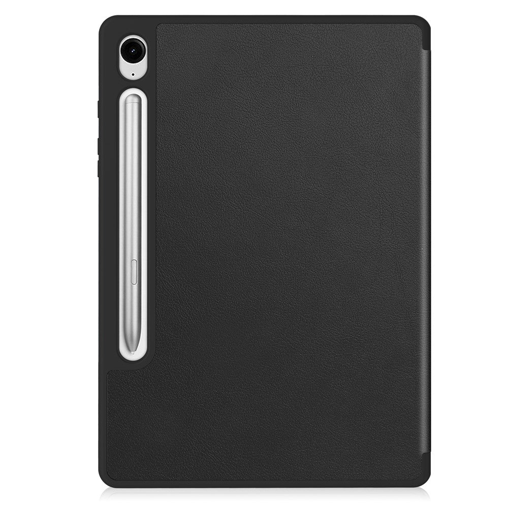 For-Samsung-Galaxy-Tab-S10-Lite-Stand-Case-Shock-Absorbent-Leather-Tablet-Cover-with-Pen-Slot-Black