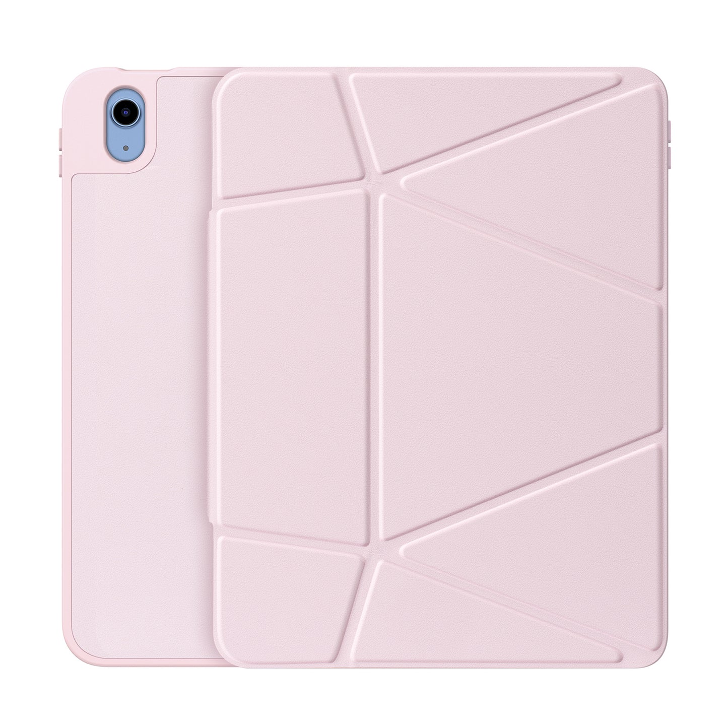 For-iPad-(2025)-/-iPad-10.9-(2022)-Tablet-Case-DUX-DUCIS-Vers-Series-Multi-function-Folding-Stand-Leather-Cover-Pink
