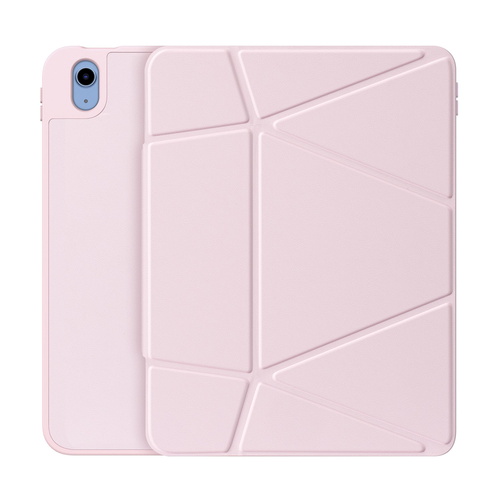 For-iPad-(2025)-/-iPad-10.9-(2022)-Tablet-Case-DUX-DUCIS-Vers-Series-Multi-function-Folding-Stand-Leather-Cover-Pink