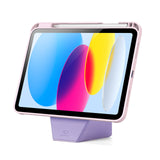 For-iPad-(2025)-/-iPad-10.9-(2022)-Tablet-Case-DUX-DUCIS-Vers-Series-Multi-function-Folding-Stand-Leather-Cover-Pink