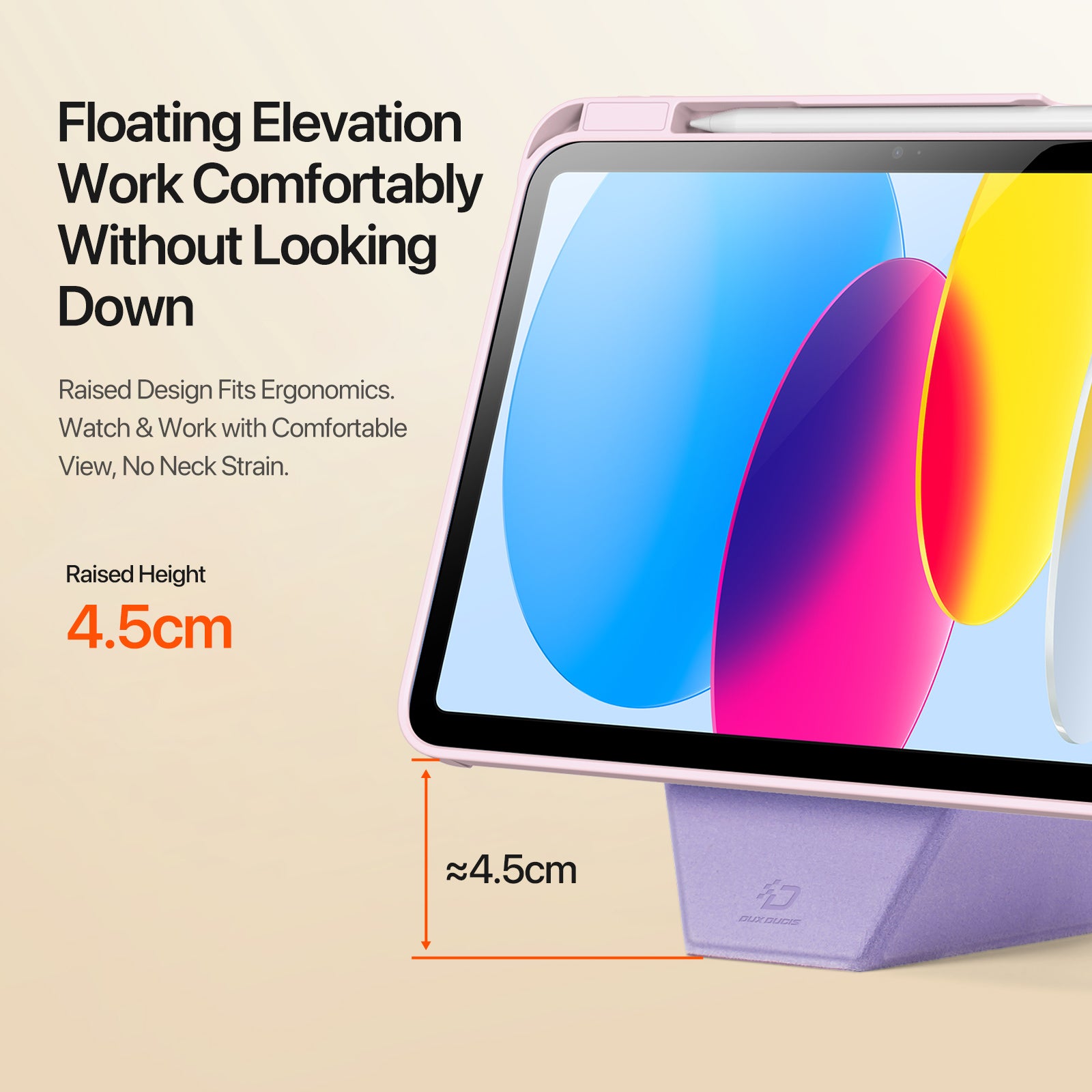 For-iPad-(2025)-/-iPad-10.9-(2022)-Tablet-Case-DUX-DUCIS-Vers-Series-Multi-function-Folding-Stand-Leather-Cover-Pink