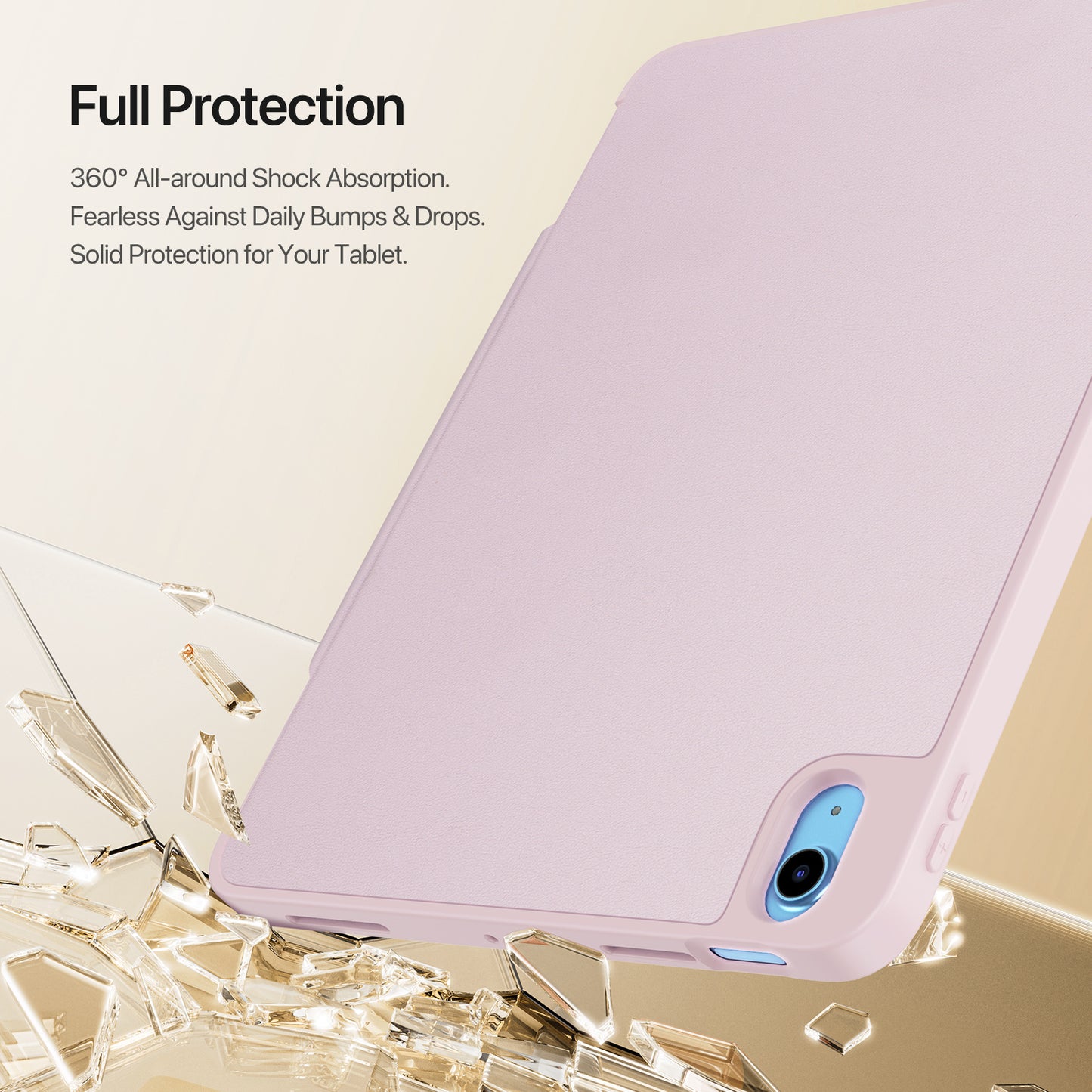 For-iPad-(2025)-/-iPad-10.9-(2022)-Tablet-Case-DUX-DUCIS-Vers-Series-Multi-function-Folding-Stand-Leather-Cover-Pink