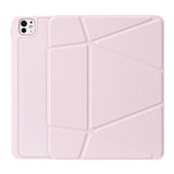 For-iPad-Pro-13-(2024)-Tablet-Case-DUX-DUCIS-Vers-Series-Multi-function-Folding-Stand-Leather-Cover-Pink
