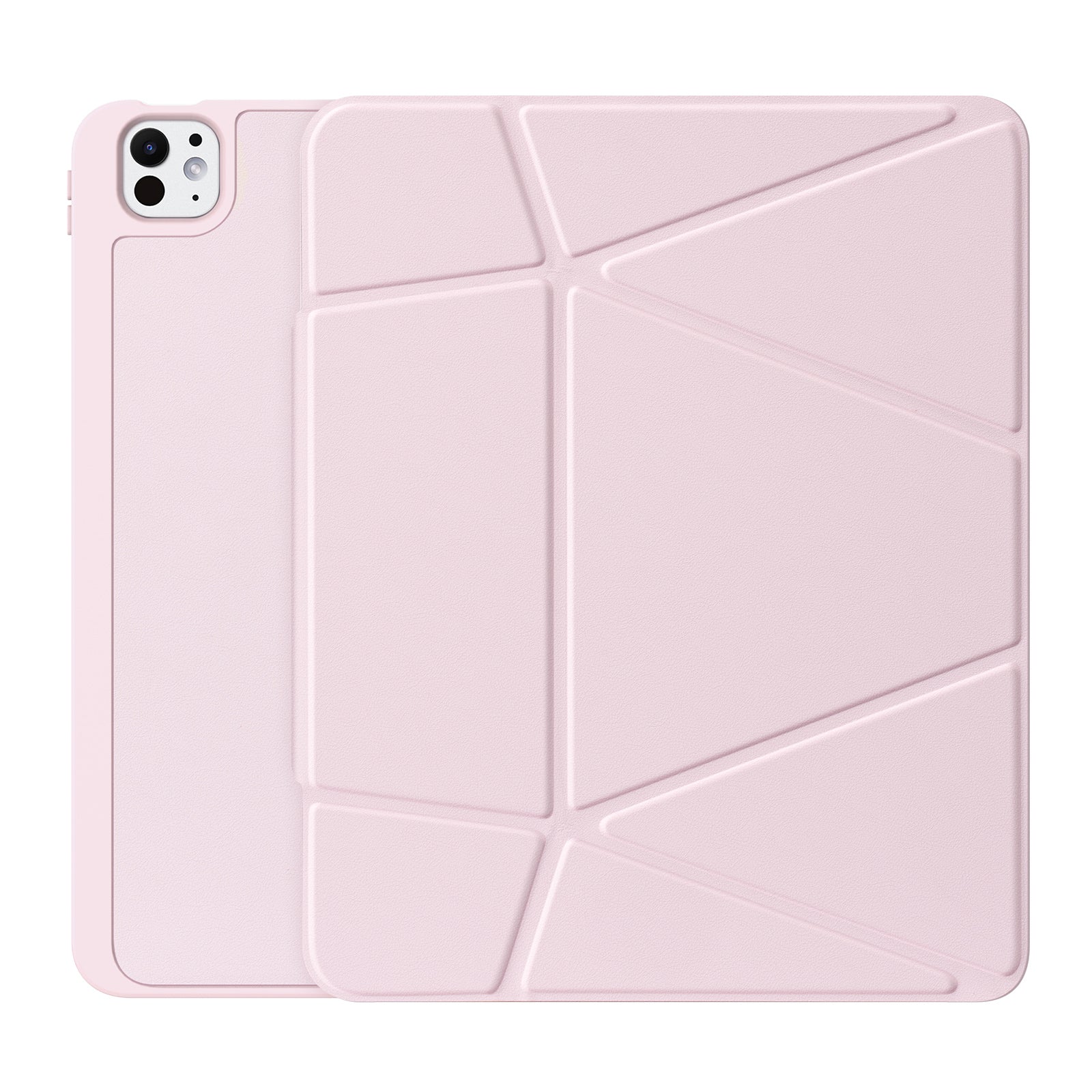 For-iPad-Pro-13-(2024)-Tablet-Case-DUX-DUCIS-Vers-Series-Multi-function-Folding-Stand-Leather-Cover-Pink