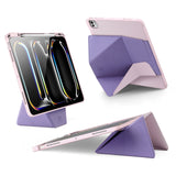 For-iPad-Pro-13-(2024)-Tablet-Case-DUX-DUCIS-Vers-Series-Multi-function-Folding-Stand-Leather-Cover-Pink