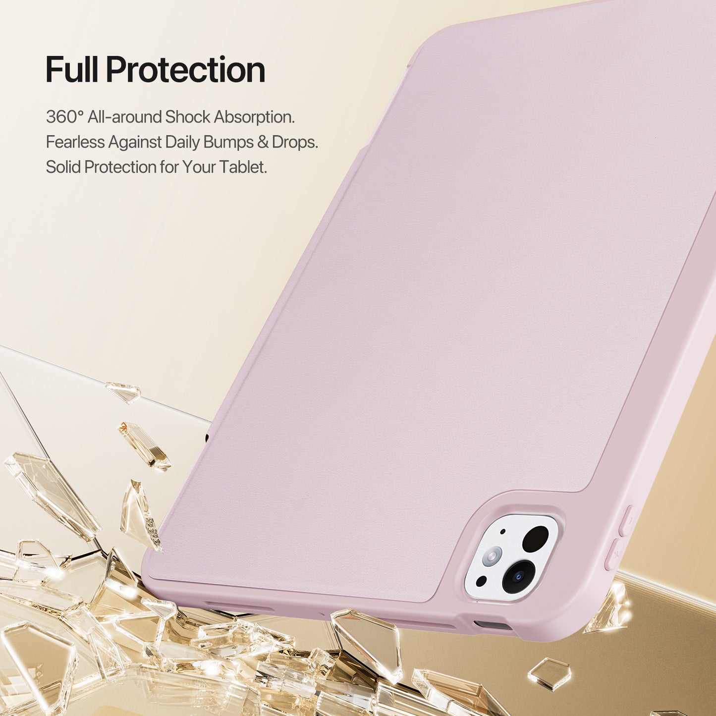 For-iPad-Pro-13-(2024)-Tablet-Case-DUX-DUCIS-Vers-Series-Multi-function-Folding-Stand-Leather-Cover-Pink
