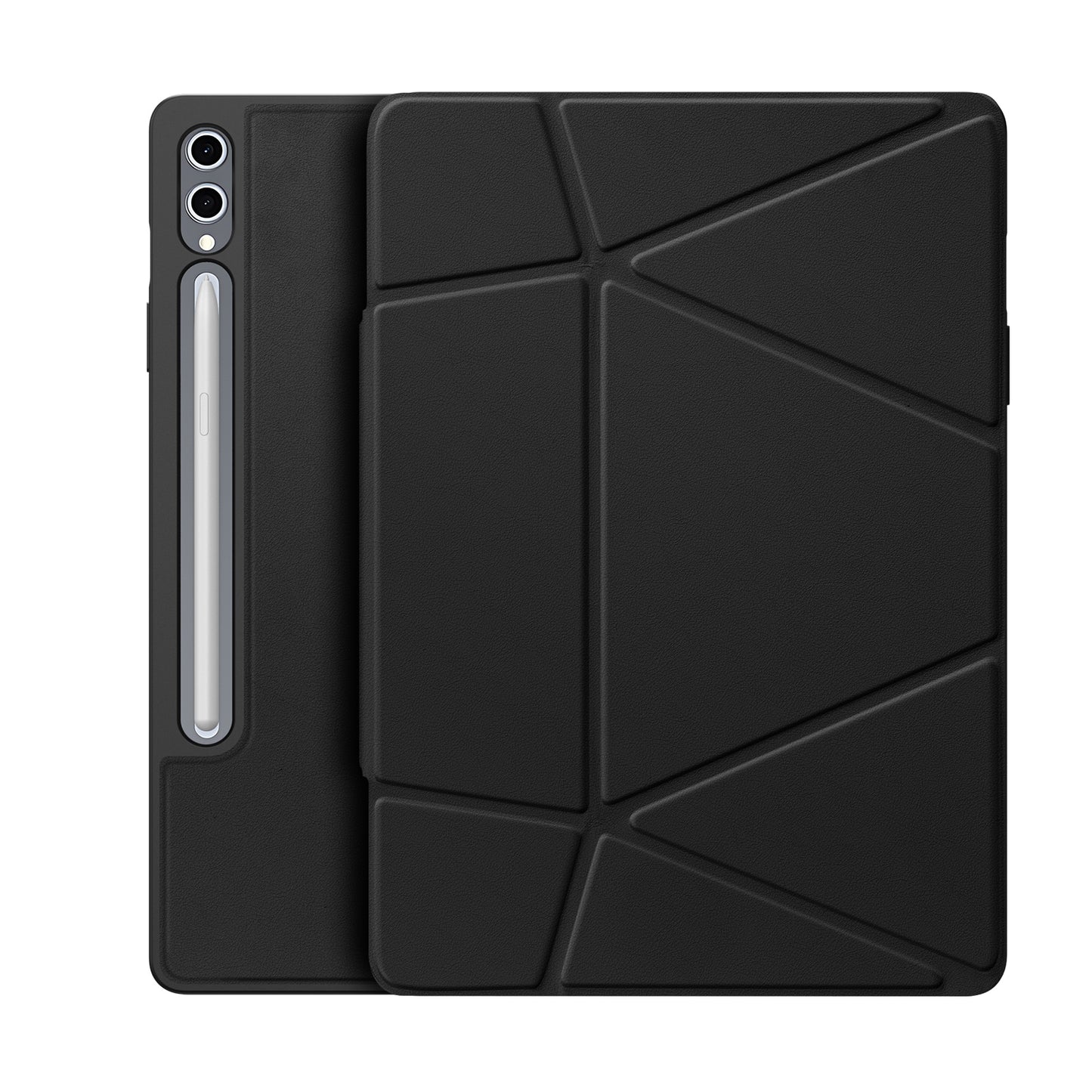 For-Samsung-Galaxy-Tab-S9+-/-Galaxy-Tab-S9-FE+-/-Galaxy-Tab-S10+-Tablet-Case-DUX-DUCIS-Vers-Series-Multi-function-Folding-Stand-Leather-Cover-Black