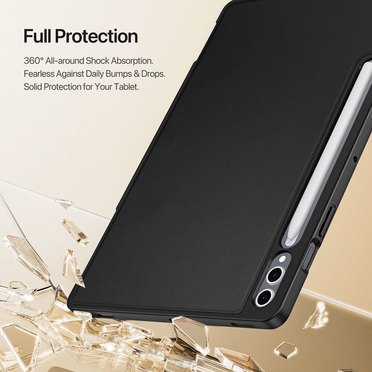 For-Samsung-Galaxy-Tab-S9+-/-Galaxy-Tab-S9-FE+-/-Galaxy-Tab-S10+-Tablet-Case-DUX-DUCIS-Vers-Series-Multi-function-Folding-Stand-Leather-Cover-Black