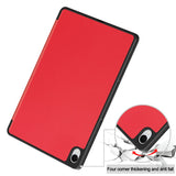 For-Samsung-Galaxy-Tab-S11-Stand-Case-Shock-Absorbent-Leather-Tablet-Cover-with-Pen-Slot-Red