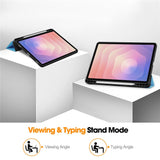 For-Samsung-Galaxy-Tab-S11-Stand-Case-Shock-Absorbent-Leather-Tablet-Cover-with-Pen-Slot-Sky-Blue