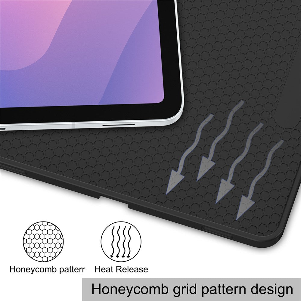 For-Samsung-Galaxy-Tab-S11-Stand-Case-Shock-Absorbent-Leather-Tablet-Cover-with-Pen-Slot-Rose-Gold