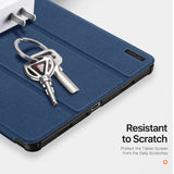For-Samsung-Galaxy-Tab-A9+-/-Galaxy-Tab-A11+-Case-DUX-DUCIS-Domo-Series-Tri-fold-Stand-PU-Leather-Tablet-Cover-Blue
