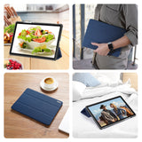 For-Samsung-Galaxy-Tab-A9+-/-Galaxy-Tab-A11+-Case-DUX-DUCIS-Domo-Series-Tri-fold-Stand-PU-Leather-Tablet-Cover-Blue