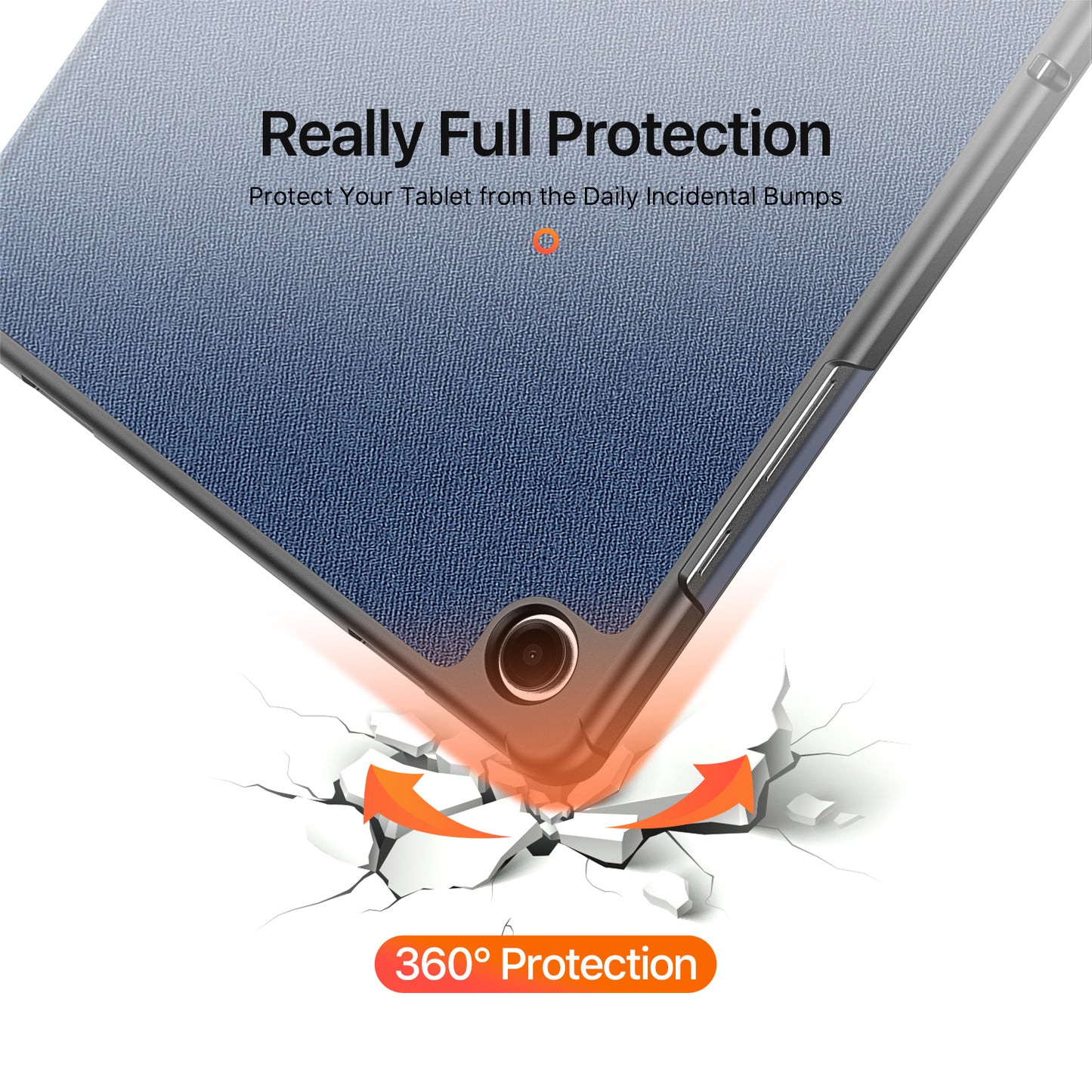 For-Samsung-Galaxy-Tab-A9+-/-Galaxy-Tab-A11+-Case-DUX-DUCIS-Domo-Series-Tri-fold-Stand-PU-Leather-Tablet-Cover-Blue