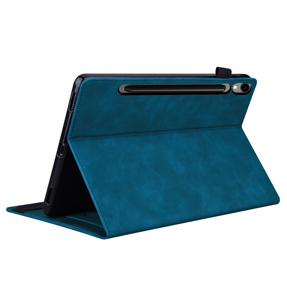 For-Samsung-Galaxy-Tab-S11-Ultra-Case-PU-Leather-Protective-Folio-Tablet-Cover-with-Card-Holder-Blue