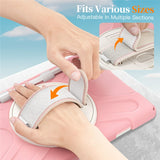 For-Samsung-Galaxy-Tab-S11-Case-TPU-+-PC-+-Silicone-Kickstand-Anti-Drop-Tablet-Cover-Pink