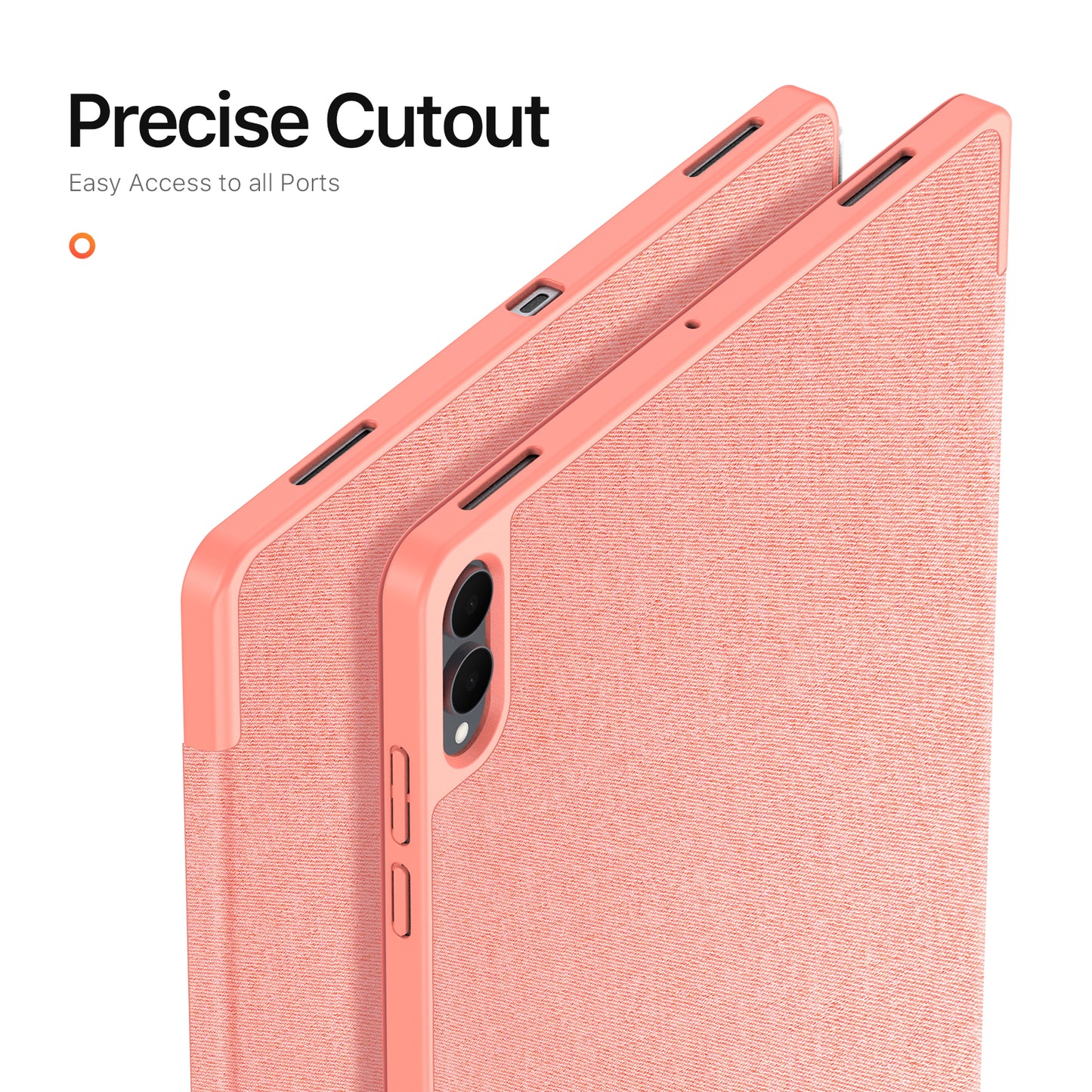 For-Samsung-Galaxy-Tab-S11-Ultra-Case-DUX-DUCIS-Domo-Series-Tri-fold-Stand-PU-Leather-Tablet-Cover-Pink