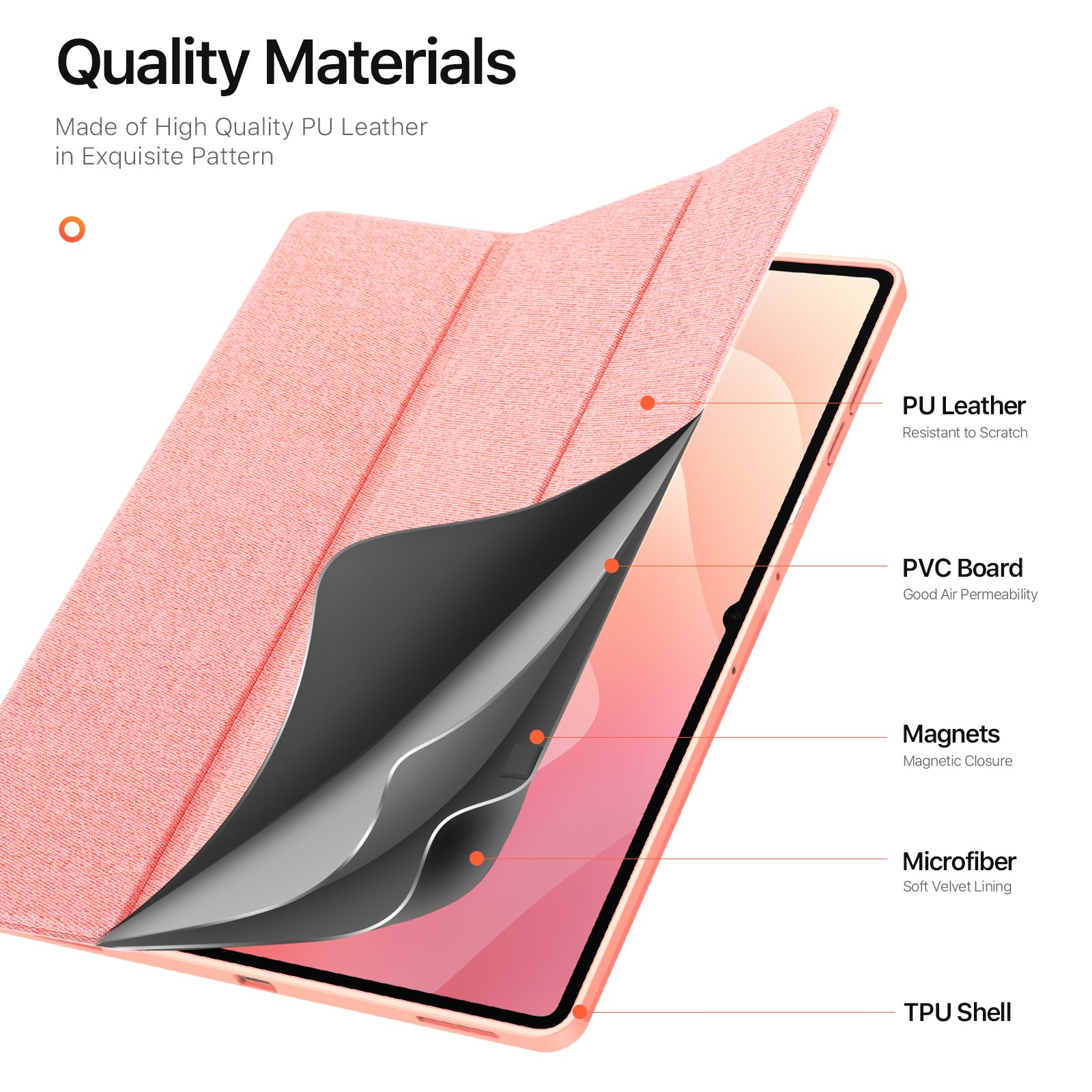 For-Samsung-Galaxy-Tab-S11-Ultra-Case-DUX-DUCIS-Domo-Series-Tri-fold-Stand-PU-Leather-Tablet-Cover-Pink