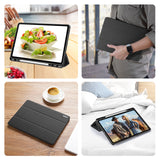 For-Samsung-Galaxy-Tab-S11-Case-DUX-DUCIS-Domo-Series-Tri-fold-Stand-PU-Leather-Tablet-Cover-Black