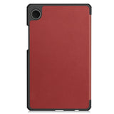 For-Samsung-Galaxy-Tab-A11-Case-Anti-Drop-Leather-Stand-Tablet-Cover-Wine-Red