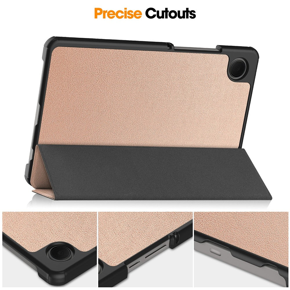For-Samsung-Galaxy-Tab-A11-Case-Anti-Drop-Leather-Stand-Tablet-Cover-Rose-Gold