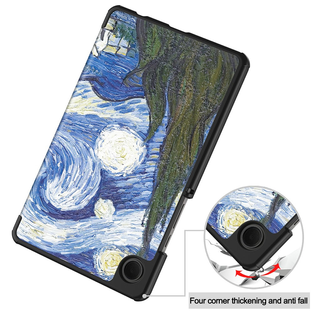 For-Samsung-Galaxy-Tab-A11-Case-Pattern-Print-Leather-Stand-Tablet-Cover-Starry-Sky