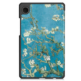 For-Samsung-Galaxy-Tab-A11-Case-Pattern-Print-Leather-Stand-Tablet-Cover-Apricot