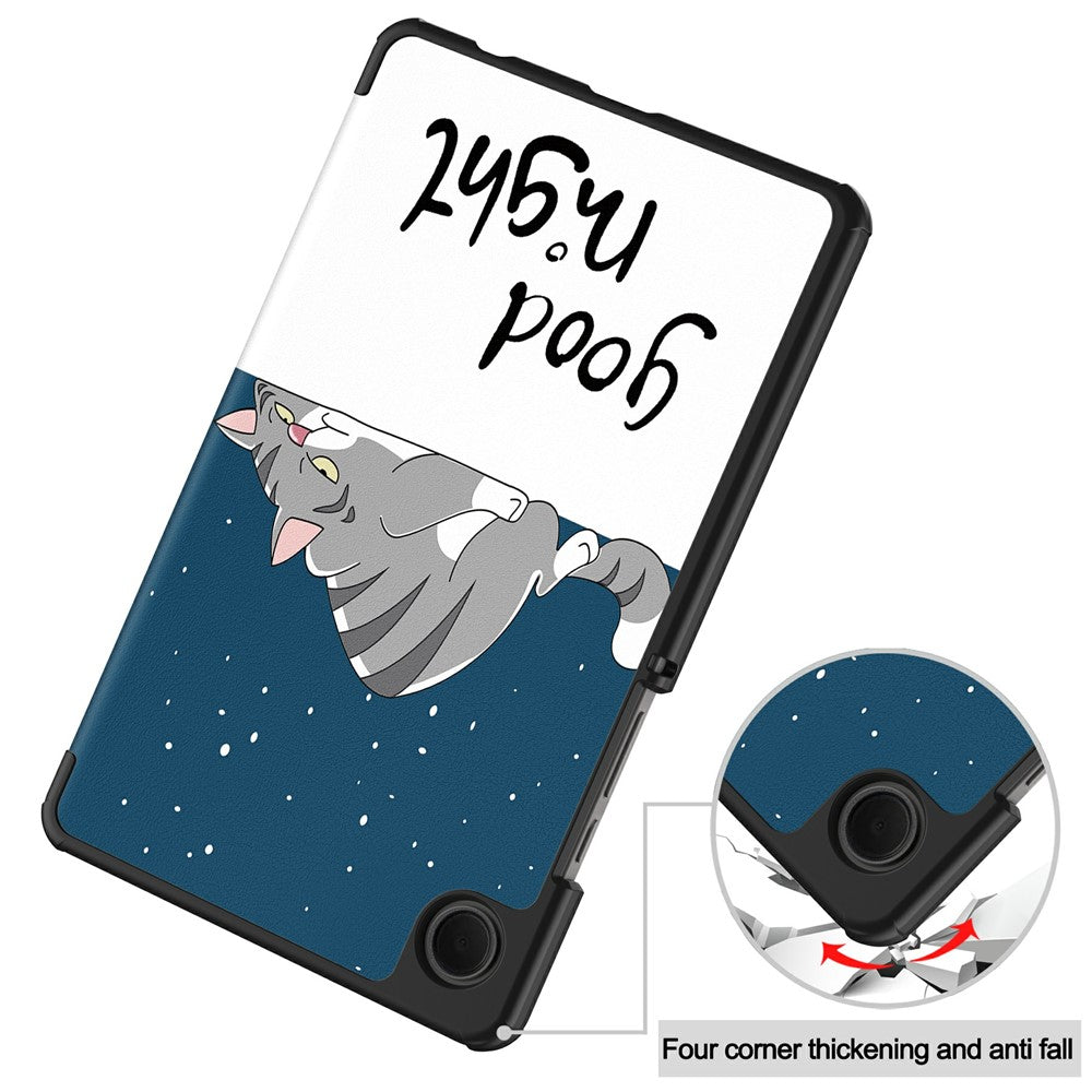 For-Samsung-Galaxy-Tab-A11-Case-Pattern-Print-Leather-Stand-Tablet-Cover-Cat