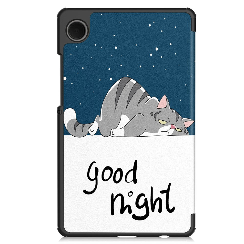For-Samsung-Galaxy-Tab-A11-Case-Pattern-Print-Leather-Stand-Tablet-Cover-Cat